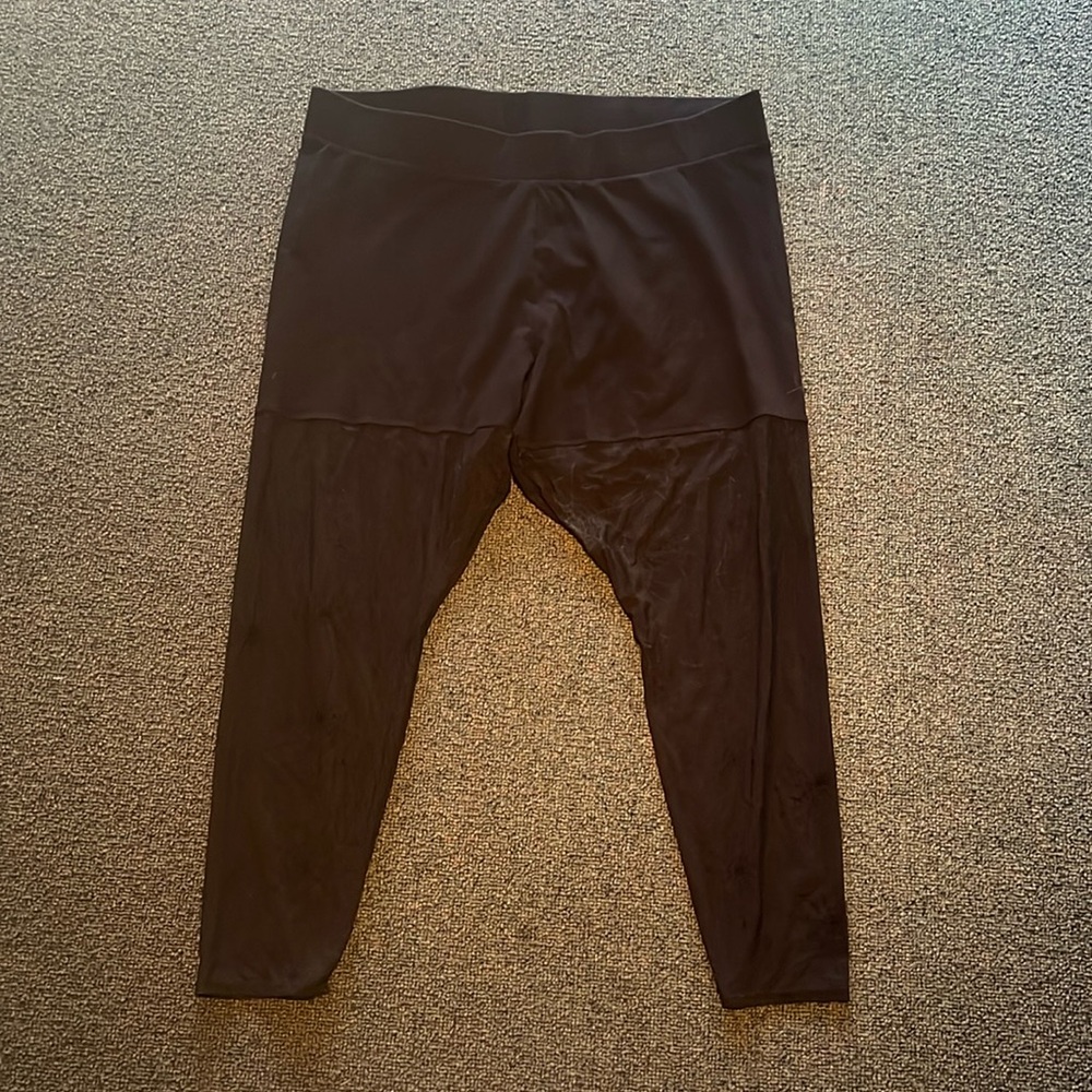 Plus size black Torrid spiderweb mesh leggings